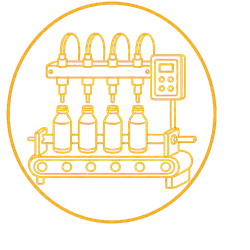 Industrial inline liquid filling machine