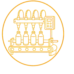 Industrial inline liquid filling machine